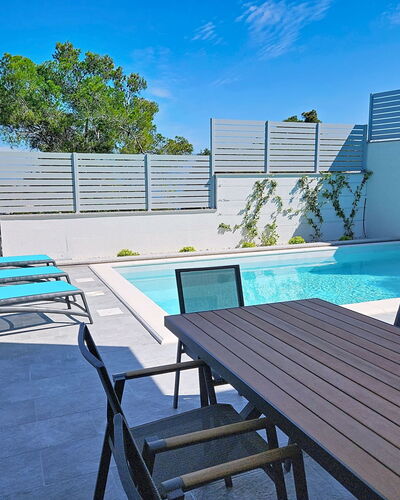 Aloa Iii: Mobilier De Jardin, Piscine, Meubles, Composite, Chaise, Ombre, Recours, Balancelle, Eco Hôtel, Tableau De Plein Air