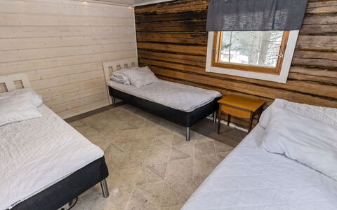 Villa Kökköharju: Bois, Sol, Sol, Lit, Chambre, Dur, Cadre De Lit, Planche, Parquet, Tache De Bois