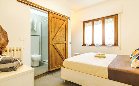 Casa al Gelso: Design Intérieur, Meubles, Lit, Chambre, Mur, Sol, Bois, Sol, Plafond, Pièce