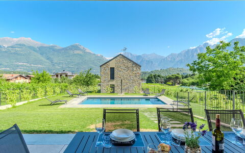 La Serena: Domicile, Chalet, Chaîne De Montagnes, Ferme, Biens, Jardin, Alpes, Vallée, Crête, Aménagement Paysager