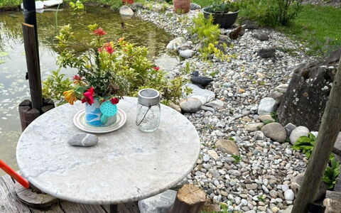 Gartenstudio Belle Vue: Jardin, Meubles, Mobilier De Jardin, Pot De Fleur, Arrière-Cour, Chaise, Tableau De Plein Air, Cour, Dalle