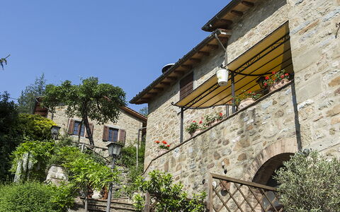 Villa Essiccatoio: Mur, Pot De Fleur, Mur De Pierre, Dalle, Plante D'Appartement, Pavé, Brique, Allée, Escaliers, Balcon