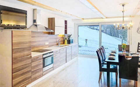 Landhaus Bergkristall: Bois, Design Intérieur, Meubles, Sol, Plafond, Pièce, Parquet, Cuisine, Appartement, Comptoir