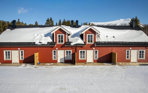 Svanhågna Gård: Bois, Chalet, Domicile, Maison, Toit, Siding, L'Hiver, Neige, Gelé, Pente