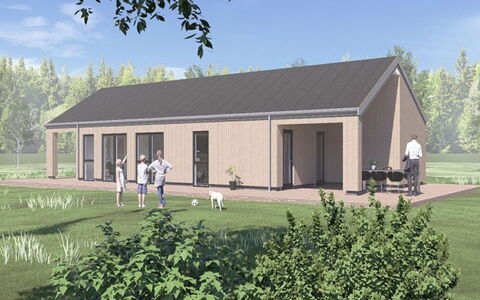 Adna - 1.4Km from the Sea: Bleu, Chalet, Maison, Domicile, Ferme, Biens, Siding
