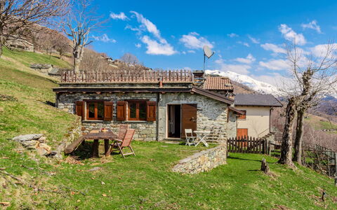 Baita Santina: Appartement, Condominium, L'Hiver, Village De Montagne, Neige