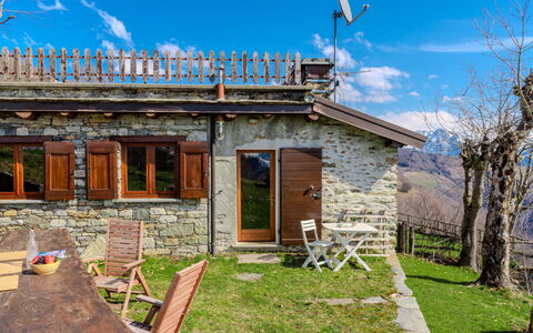 Baita Santina: Appartement, Condominium, L'Hiver, Village De Montagne, Neige