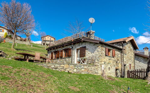 Baita Santina: Appartement, Condominium, L'Hiver, Village De Montagne, Neige