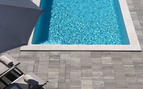 Dream: Piscine, Composite, Tuile, Béton, Mobilier De Jardin, Dalle, Balancelle