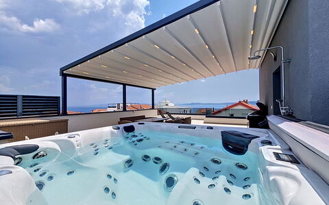 Trogir Okrug Gornji 326: Piscine, Composite, Recours, Mobilier De Jardin, Ombre, Chaise, Hôtel, Conception, Eco Hôtel, Balcon