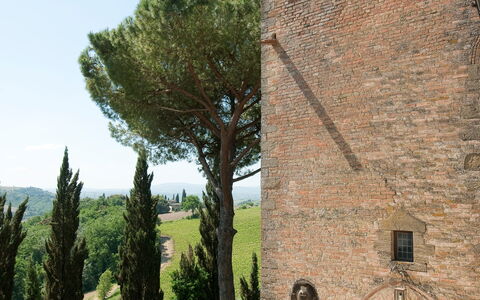 Castello di Cabbiavoli: Mur, Architecture, Arbuste, Brique, Brickwork, Aménagement Paysager, Mur De Pierre, Biens, Jardin, Haie