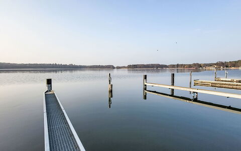 Bungalow am Grienericksee: L'Eau, Ressources En Eau, Voie Navigable, Horizon, Quai, Lac, Réflexion, Matin, Canal