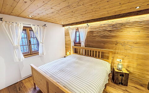 Mirnock-Chalet: Bois, Sol, Sol, Design Intérieur, Chambre, Meubles, Lit, Parquet, Domicile, Plafond