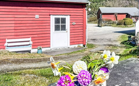 Mjølkerommet: Arbuste, Maison, Chalet, Printemps, Jardin, Cabanon, Cour, Siding, Batiments Jardin, Allée