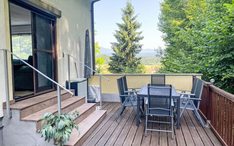 Apartamento Giovanna: Bois, Plate-Forme, Porche, Mobilier De Jardin, Balustrade, Ombre, Dur, Chaise, Balcon, Eco Hôtel