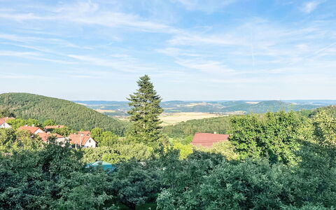 Hillside View: Ciel, Bleu, Feuille, Vert, La Nature, Montagnes Relief, Végétation, Colline, Paysage Naturel, Horizon