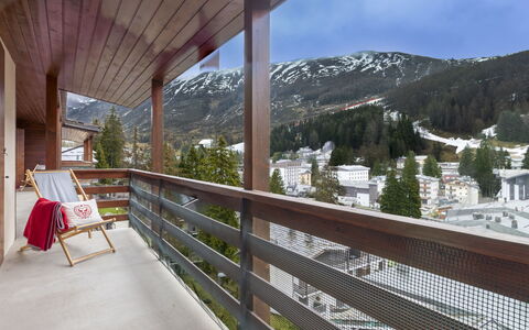 La Marmotta: Balcon, Appartement, Balustrade, Porche, Tache De Bois, Dur, Alpes, Daylighting, Plate-Forme