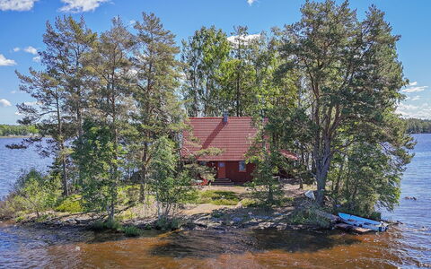 Rönnö: Arbre, Maison, Chalet, Banque, Lac, Domicile, Zone Rurale, Cabane En Rondins, Forêt