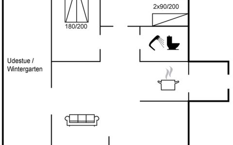 Niels - 1.3Km from the Sea: Arbuste, Domicile, Chalet, Couverture De Sol, Jardin, Batiments Jardin, Siding, Biens, Pelouse, Cour