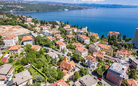 Apartment Noa Opatjia: Zone Résidentielle, Ville, Côte, Zone Urbaine, Quartier, Cotiers Et Relief Océaniques, Vue Du Ciel, Paysage, Appartement, Maison