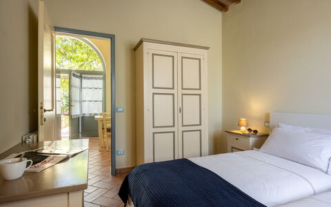 Casa Stella Serena, Casole D'Elsa, Pool: Mur, Design Intérieur, Plafond, Sol, Chambre, Pièce, Sol, Domicile, Lit, Meubles