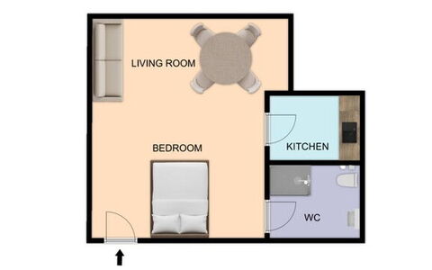 Maison D'Alice: Chambre, Lit, Meubles, Literie, Cadre De Lit, Drap De Lit, Tiroir, Linge, Lampe, Oreiller