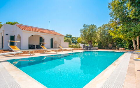 Villa Margherita: Bleu, Piscine, Hacienda, Recours, Mobilier De Jardin