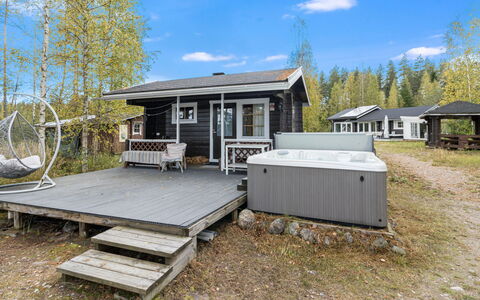 Teurajärven Helmi: Maison, Chalet, Domicile, Cabane En Rondins, Plate-Forme, Batiments Jardin, Siding, Porche, Cour