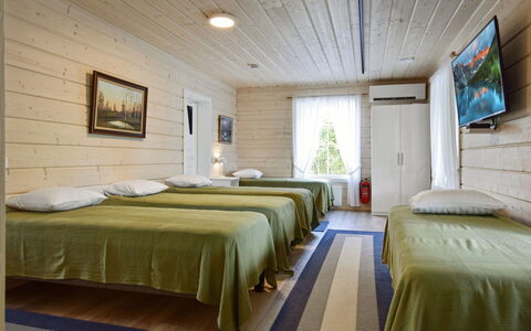 Villa Ruuska: Bois, Sol, Sol, Meubles, Design Intérieur, Plafond, Pièce, Chambre, Dur, Lit