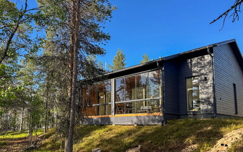 Saariselän Aavahelmi C: Bois, Domicile, Chalet, Dur, Plafond, Tache De Bois, Matériau Naturel, Cabane En Rondins, Planche, Siding