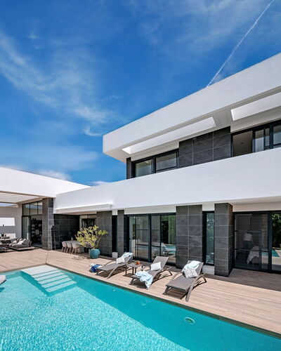Villa Vieja Brisa: Bleu, Piscine, Recours, Loisir, Tropiques, Ombre, Eco Hôtel, Aménagement Paysager, Hôtel