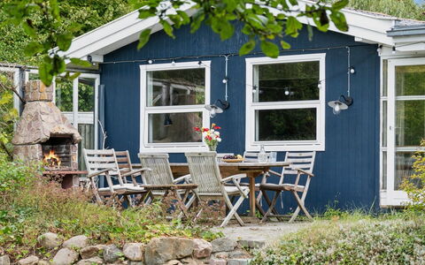 Aleksia - 1.4Km from the Sea: Végétation, Arbuste, Printemps, Chalet, Jardin, Ombre, Arrière-Cour, Cour, Chaise