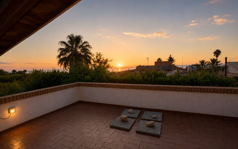 Villa Lina: Lumière Du Soleil, Crépuscule, Ombre, Soirée, Eco Hôtel, Aménagement Paysager, Hacienda, Passerelle, Balcon