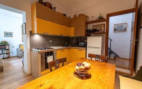 Casa dello Scrittore: Cuisine, Design Intérieur, Appareil De Cuisine, Meubles, Sol, Comptoir, Principaux Appliance, Bois, Pièce, Sol