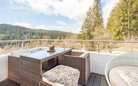 Flims 796: Meubles, Chaise, Balcon, Mobilier De Jardin, Dur, Plate-Forme, Tache De Bois, Table Basse, Tableau De Plein Air