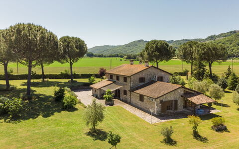 Tuscia Prestige: Herbe, Maison, Zone Rurale, Chalet, Toit, Domicile, Paysage, Plaine, Lot Terre