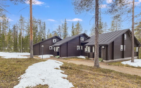 Veramukka B1: Domicile, Chalet, Toit, Siding, Pente, Gelé, Mélèze, L'Hiver