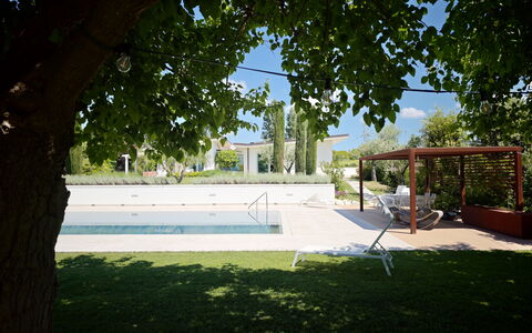 Villa Mulberry Garden - Esclusiva con Piscina Priv: Piscine, Ombre, Jardin, Aménagement Paysager, Recours, Arrière-Cour, Mobilier De Jardin, Cour, Pelouse, Caractéristique De L'Eau