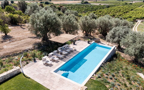 Villa Maddalena: Piscine, Bleu, Recours, Composite, Thermes, Loisir, Biens, Eco Hôtel, Balancelle, Mobilier De Jardin