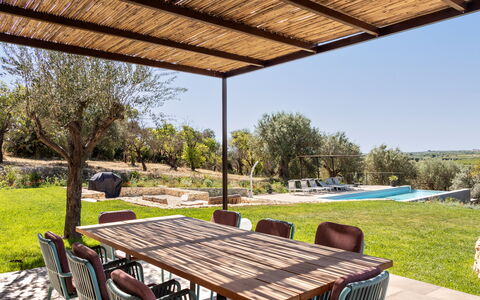 Villa Maddalena: Meubles, Mobilier De Jardin, Chaise, Tableau De Plein Air, Jardin, Ombre, Structure En Plein Air, Patio, Arrière-Cour, Matériau Naturel