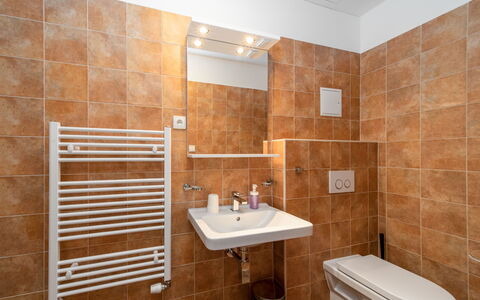 Janský Potok: Sol, Luminaire Plomberie, Mur, Sol, Salle De Bains, Design Intérieur, Évier, Plomberie, Robinet, Tuile