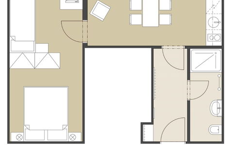 Janský Potok: Meubles, Sol, Design Intérieur, Sol, Appartement, Conception, Salon