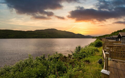 Loch Ness Hamptons Lodge: L'Eau, Plan D'Eau, Paysage Naturel, Colline, Montagnes, Nuage, Banque, Voie Navigable, Lac, Cours D'Eau
