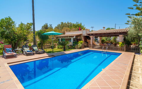 Cas Pobler: Piscine, Bleu, Recours, Mobilier De Jardin, Loisir, Meubles, Eco Hôtel, Ombre, Chaise, Hacienda