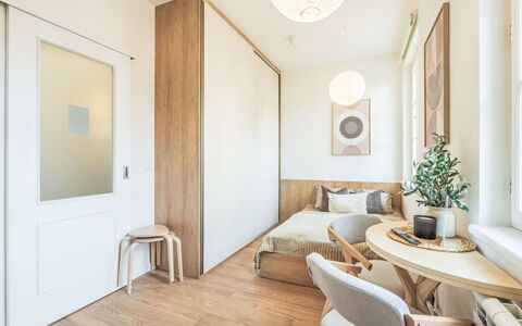 Soukenická: Meubles, Design Intérieur, Sol, Sol, Mur, Chambre, Lit, Bois, Pièce, Plafond