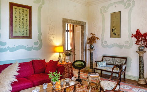 Villa Veneta - Historic Villa in the Prosecco Hill: Meubles, Design Intérieur, Mur, Sol, Bois, Sol, Plafond, Éclairage, Pièce, Salon