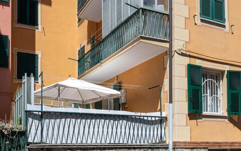 A Cà du Piero: Composite, Appartement, Balcon, Le Fer, Métal, Store, Balustrade, Daylighting, Porche