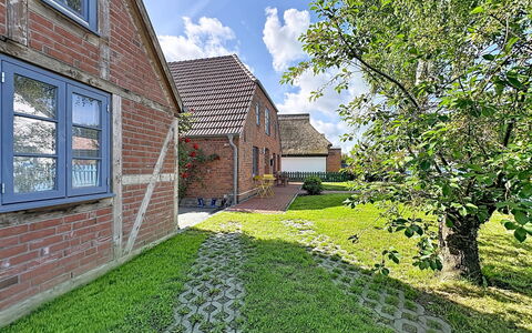 Dat Fischerhus: Maison, Domicile, Toit, Jardin, Pelouse, Couverture De Sol, Chalet, Brique, Biens, Cour