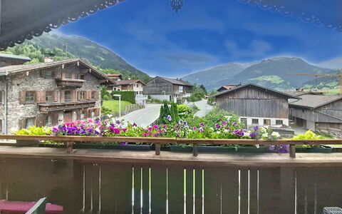 Holzegger: Maison, Balcon, Chalet, Chaîne De Montagnes, Village, Vallée, Pot De Fleur, Floristique, Village De Montagne, Plante D'Appartement