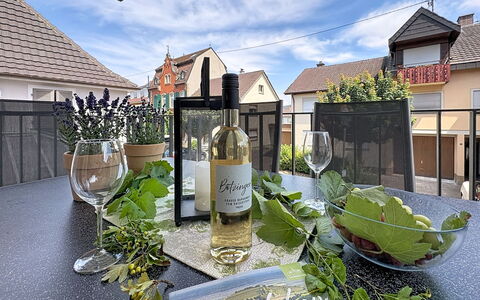 Endingen am Kaiserstuhl 100: Bouteille, Bouteille En Verre, Bar, Du Vin, Bouteille De Vin, Verres À Pied, Plante D'Appartement, Verre De Vin